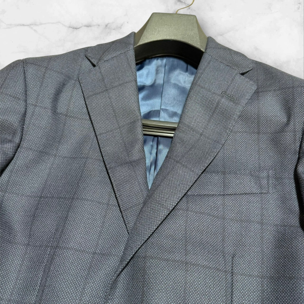 新品 GIVERDYE ジバルディ ビジネススーツ ABS ネイビー チェック