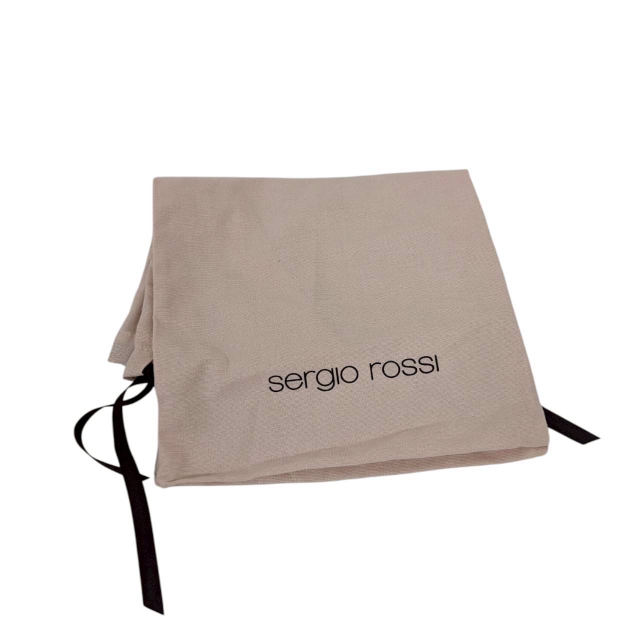 【RC2511-85】sergio rossi ミュール デニム生地 37 1/2 袋付き