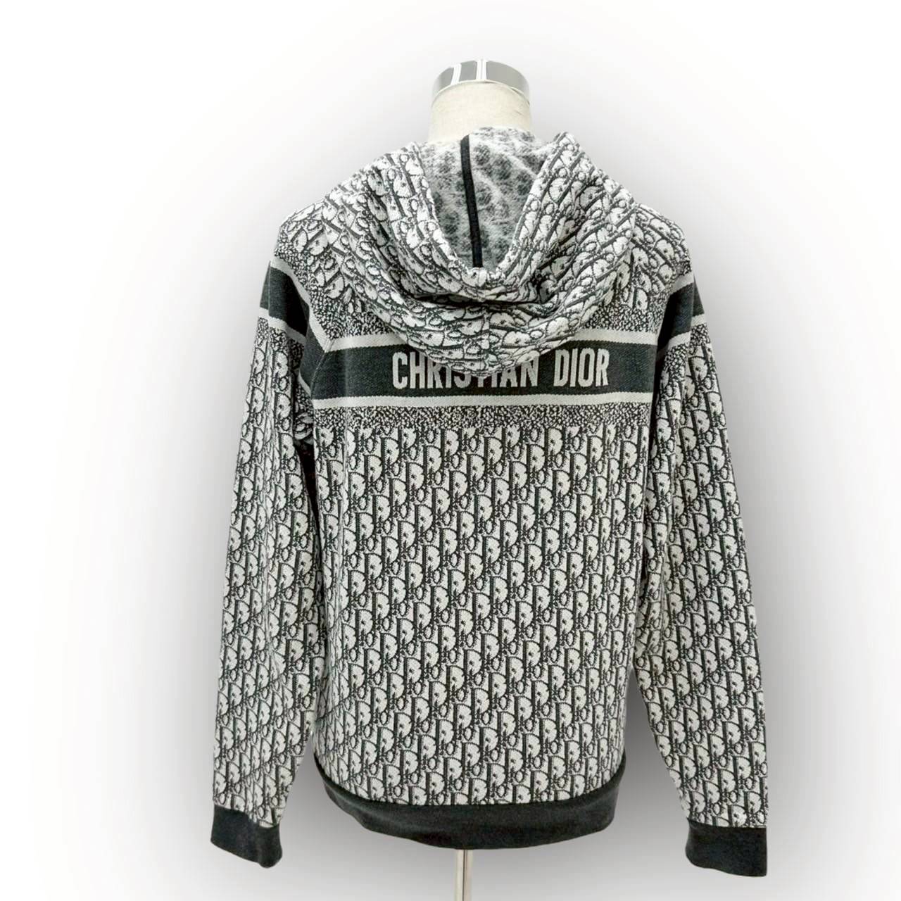 【SRC-12】Christian Dior グレーパーカー トロッター柄 オブリーグ柄