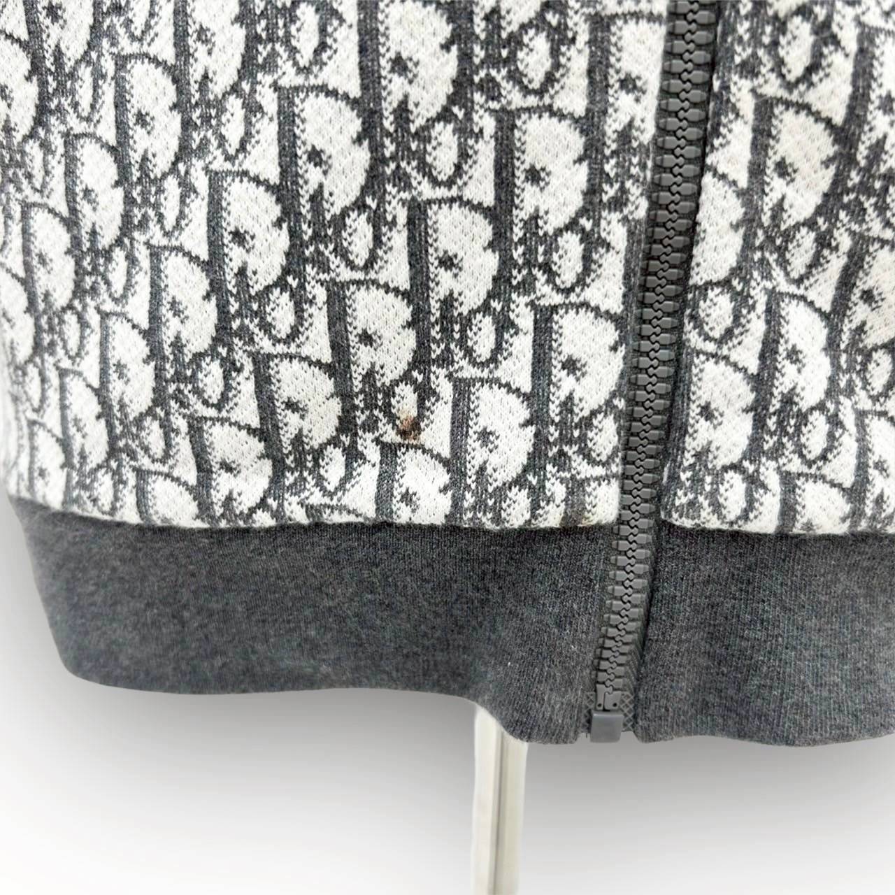 【SRC-12】Christian Dior グレーパーカー トロッター柄 オブリーグ柄