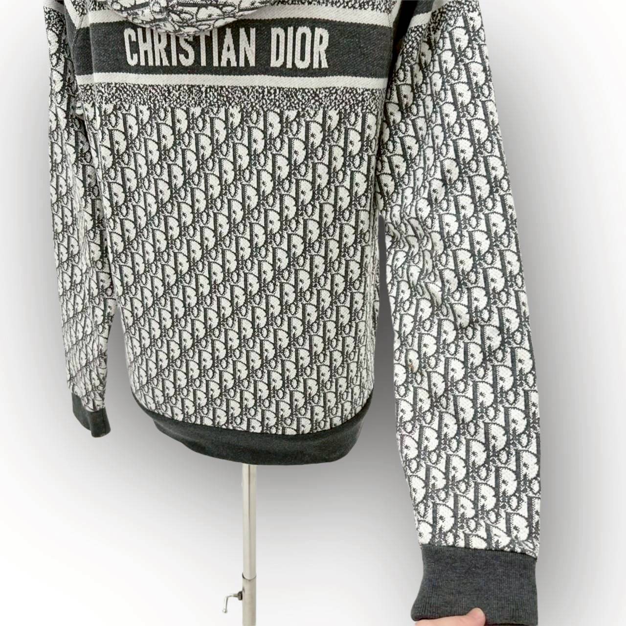 【SRC-12】Christian Dior グレーパーカー トロッター柄 オブリーグ柄