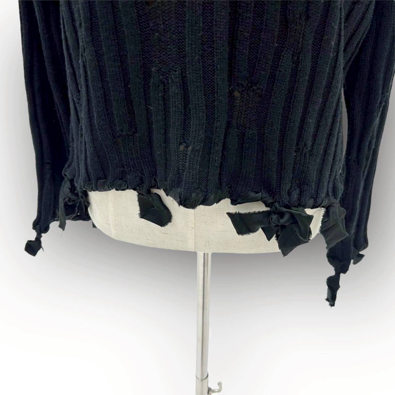 【SRC-16】Maison Margiela ニット袖口紐 ブラック