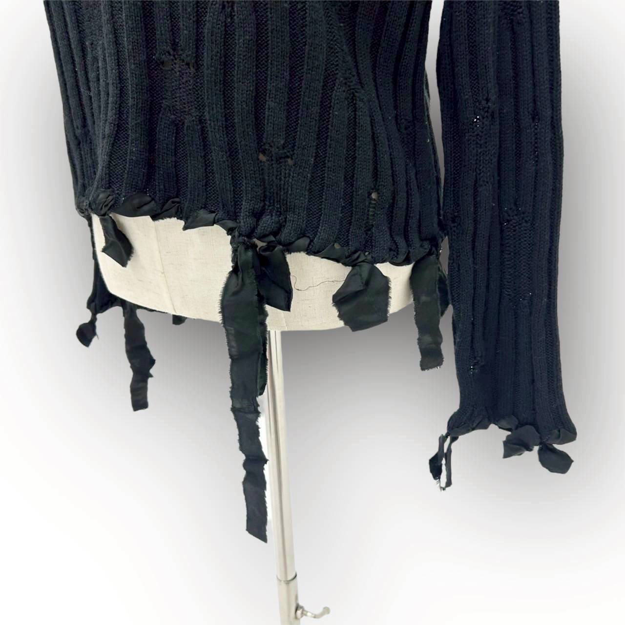 【SRC-16】Maison Margiela ニット袖口紐 ブラック