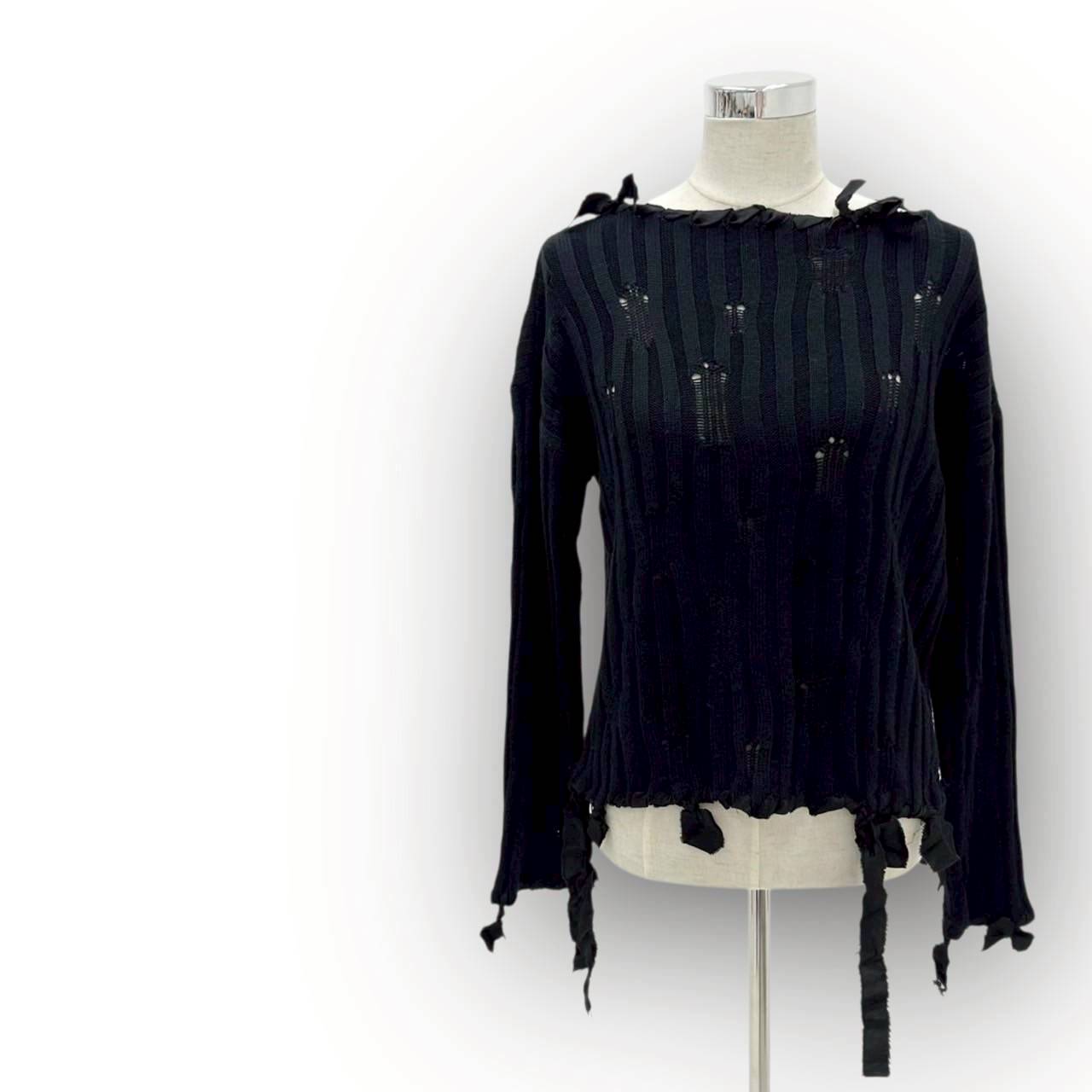 【SRC-16】Maison Margiela ニット袖口紐 ブラック