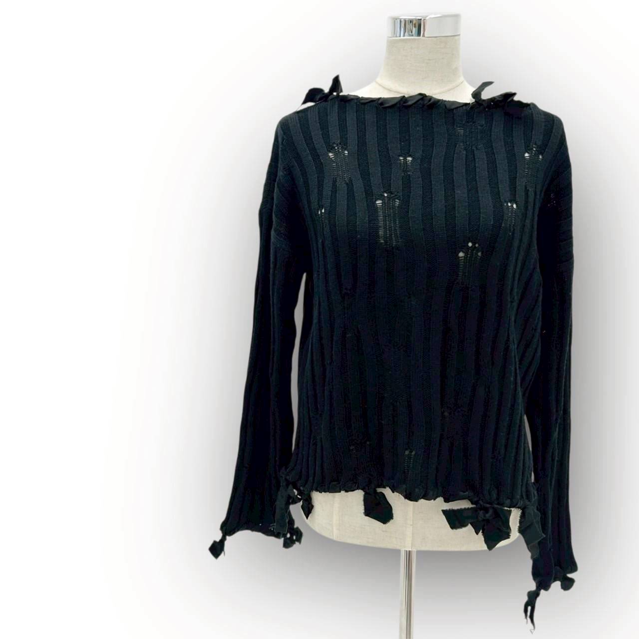 【SRC-16】Maison Margiela ニット袖口紐 ブラック