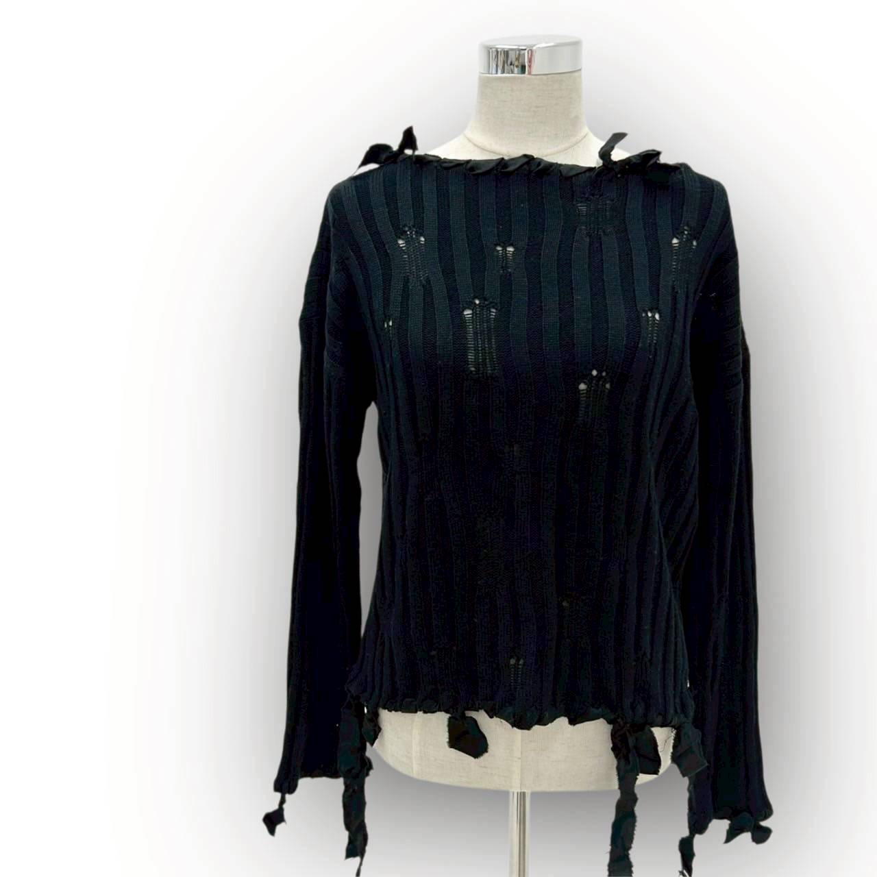 【SRC-16】Maison Margiela ニット袖口紐 ブラック