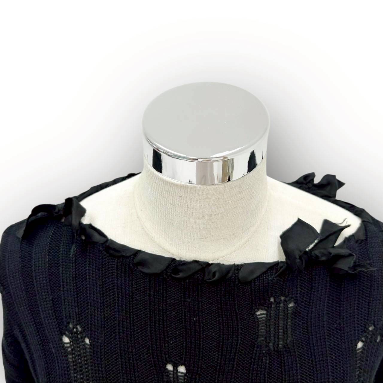 【SRC-16】Maison Margiela ニット袖口紐 ブラック
