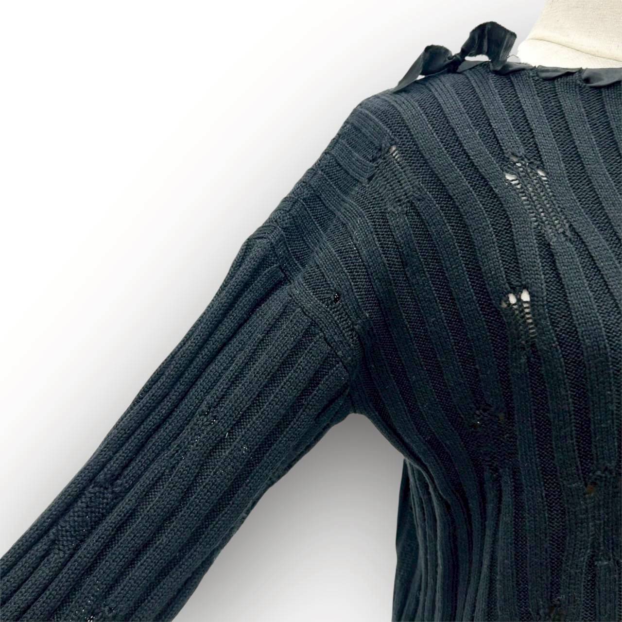 【SRC-16】Maison Margiela ニット袖口紐 ブラック
