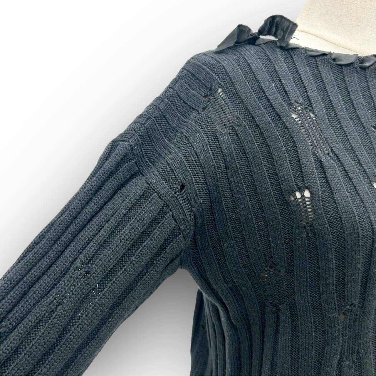 【SRC-16】Maison Margiela ニット袖口紐 ブラック