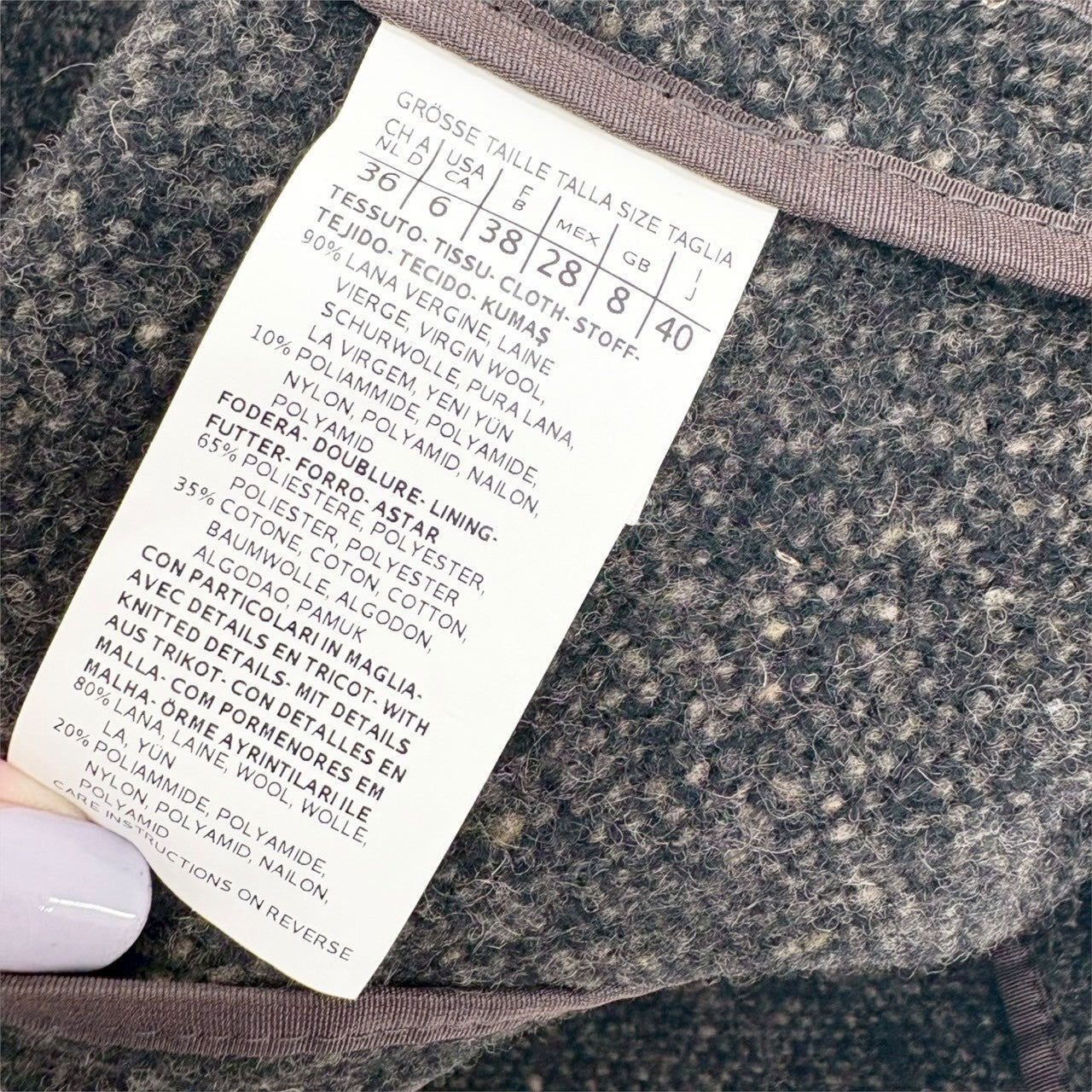 【SRC-23】Max Mara WEEKEND ジャケット・ブルゾン 50460623050/ウール90%/ポリアミド10%/40