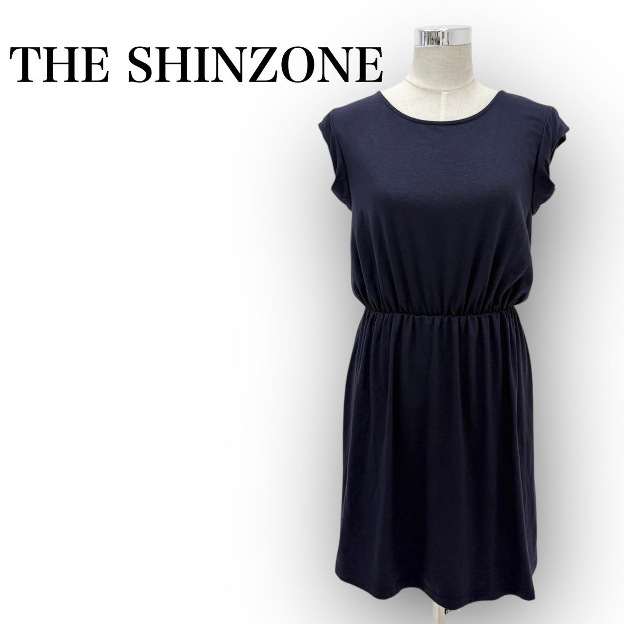 【SRC-25】THE SHINZONE ワンピース ポリエステル/レディース/ネイビー/無地