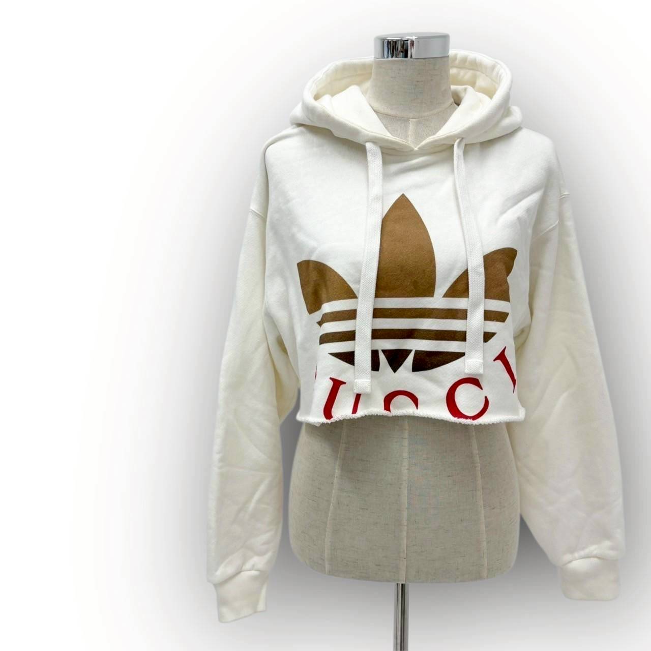 【SRC-5】GUCCI ショート丈パーカー adidasロゴ