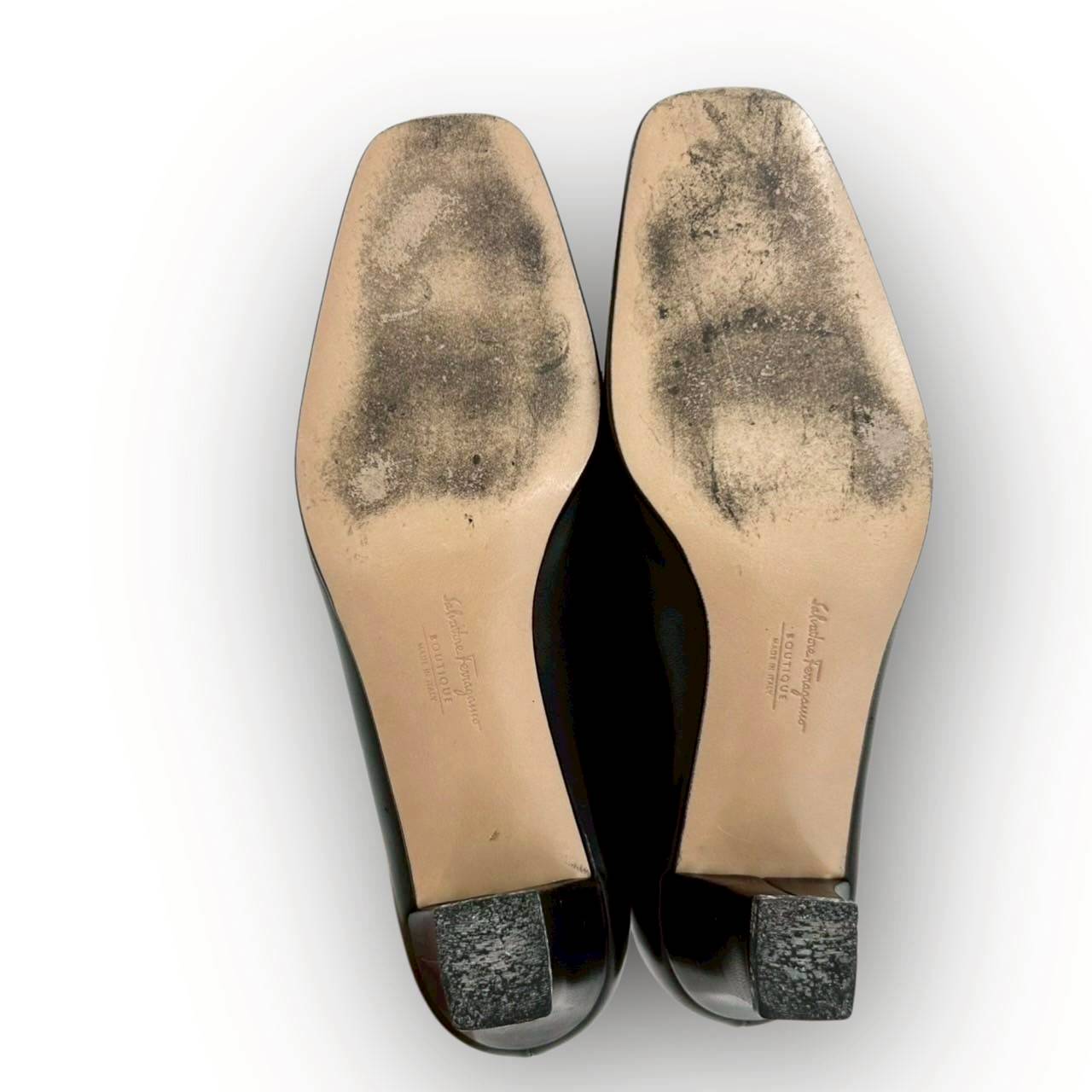 【SRC-61】SalvatoreFerragamo パンプス レザー/レディース/ブラック