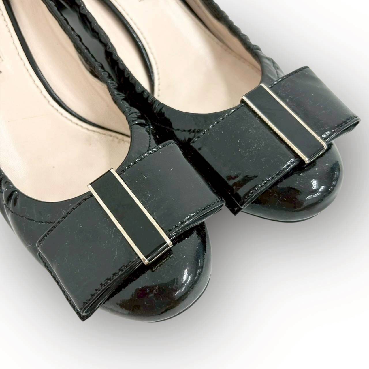 【SRC-65】PRADA パンプス フラットシューズ ブラック