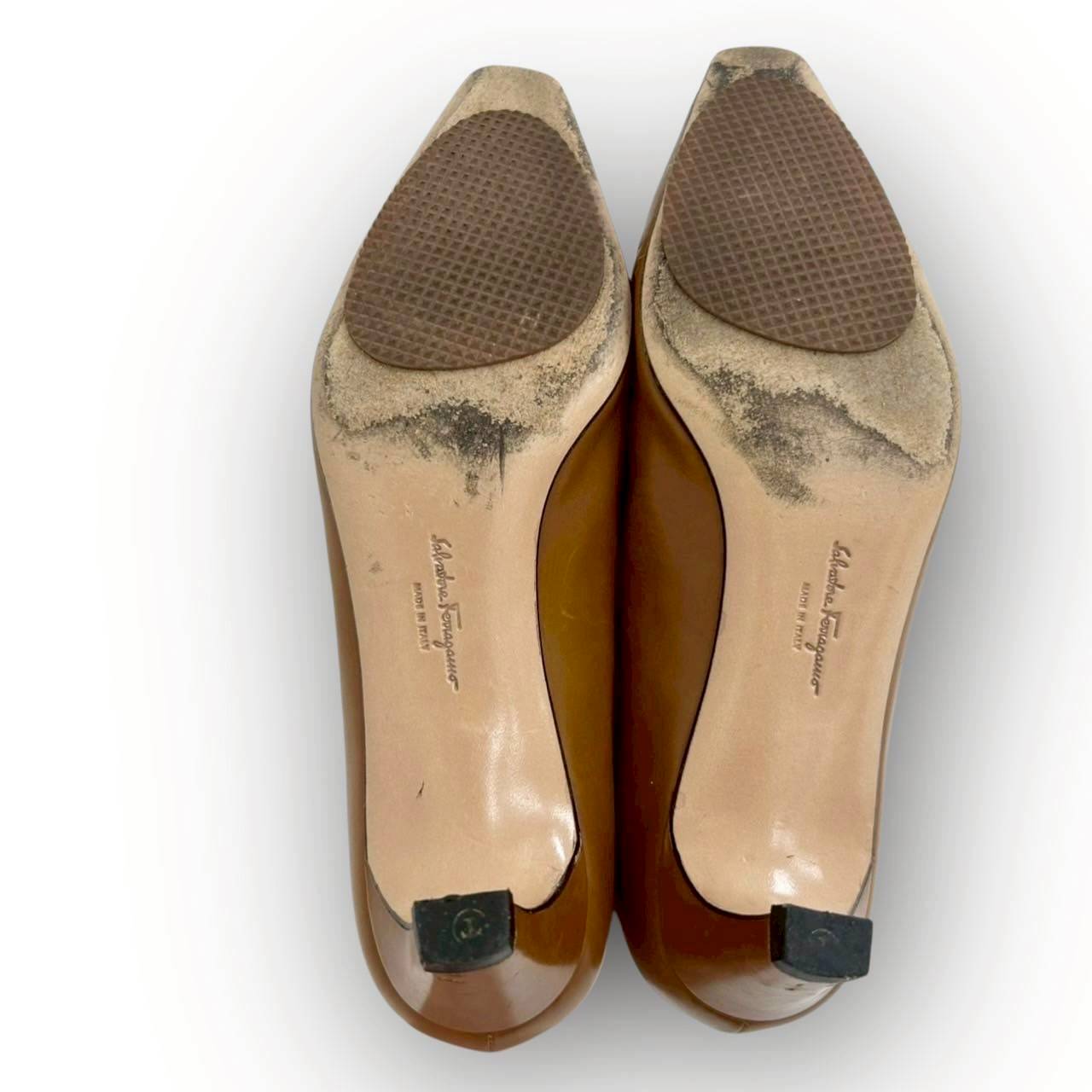 【SRC-67】SalvatoreFerragamo パンプス レザー/レディース/ブラウン