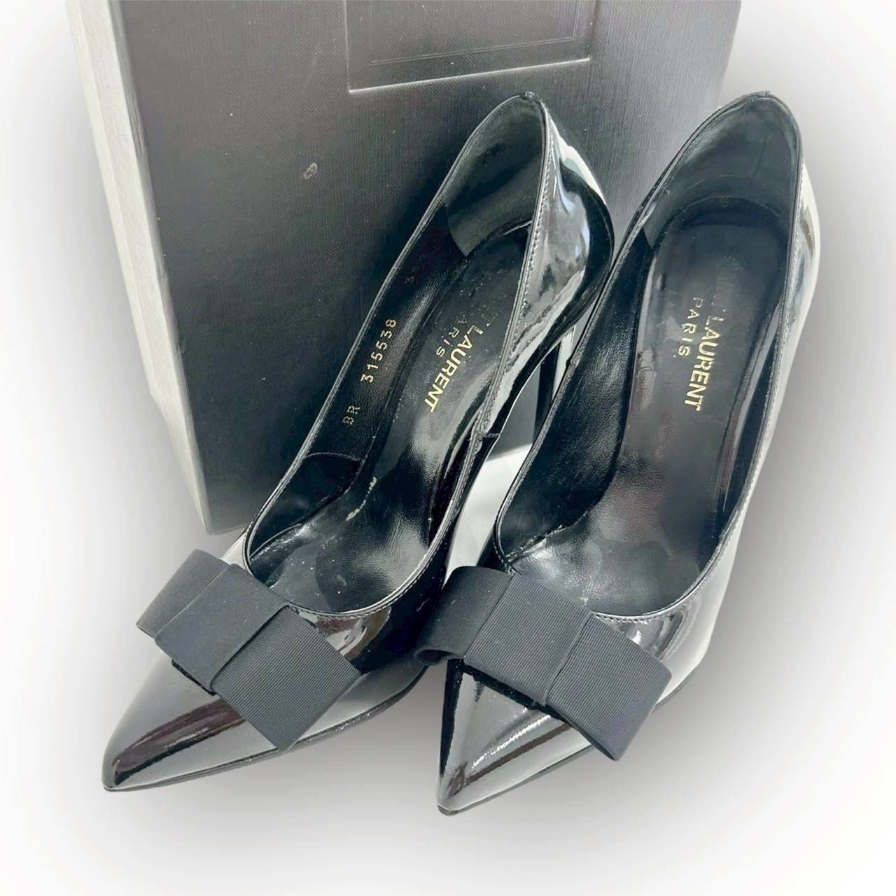 【SRC-70】SAINT LAURENT パンプス 315538/エナメル/35H/付属品:・箱