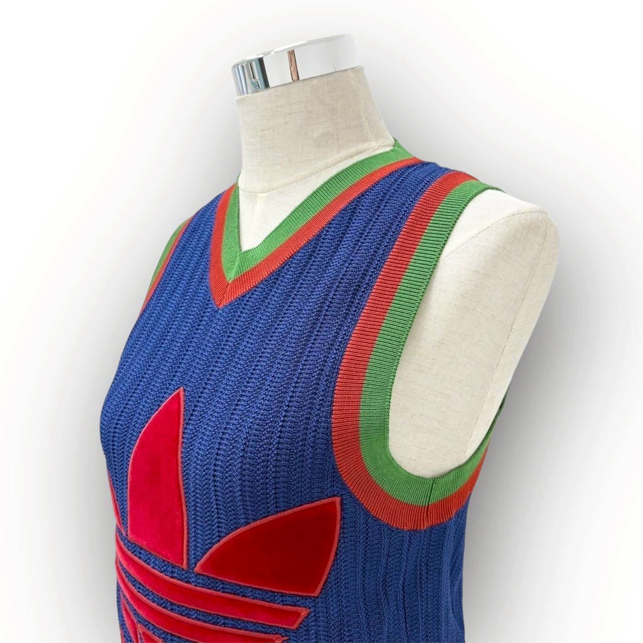【SRC-8】GUCCI ニットベスト adidasロゴ