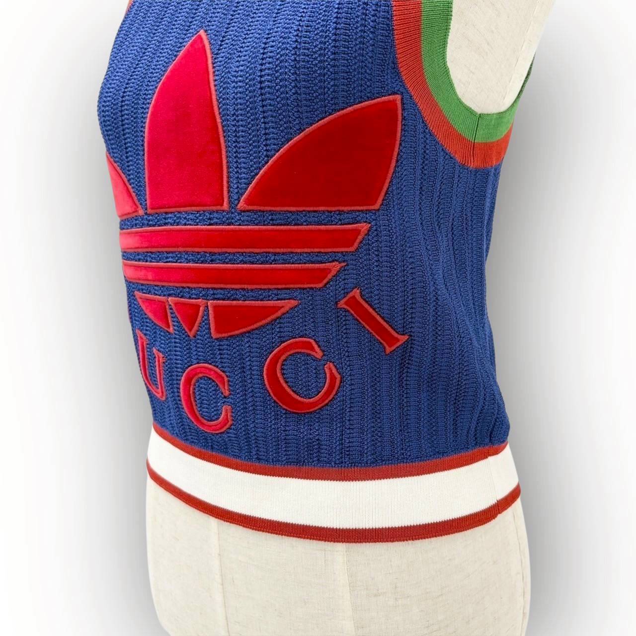 【SRC-8】GUCCI ニットベスト adidasロゴ