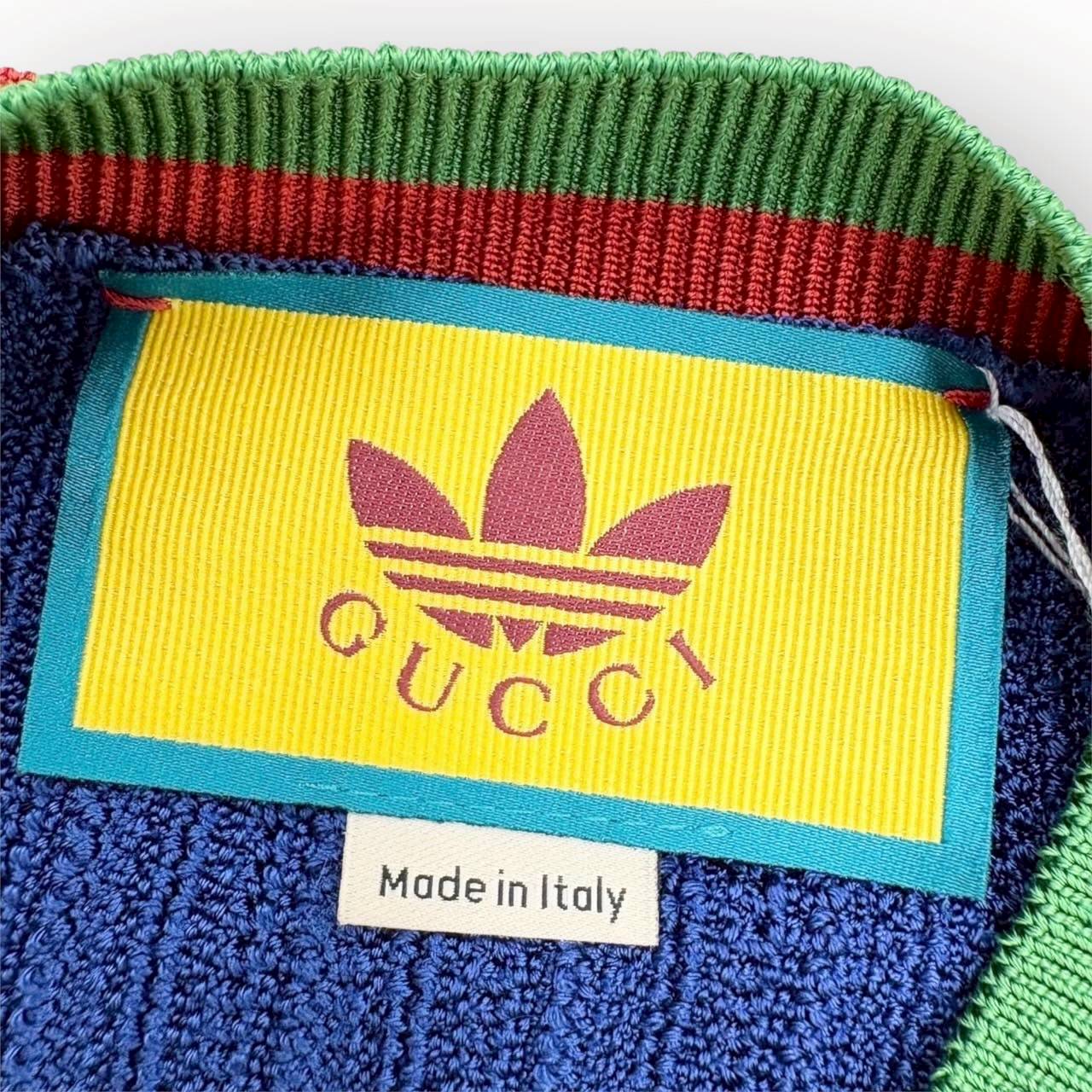【SRC-8】GUCCI ニットベスト adidasロゴ