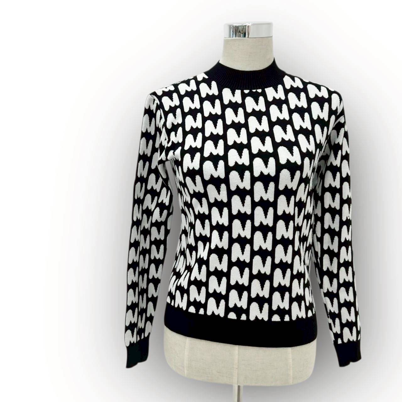 【SRC-9】MSGM セーター モノクロ S