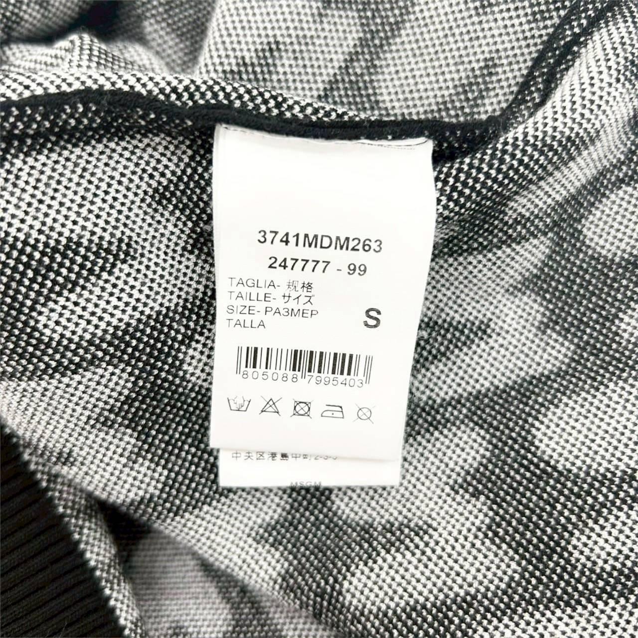 【SRC-9】MSGM セーター モノクロ S