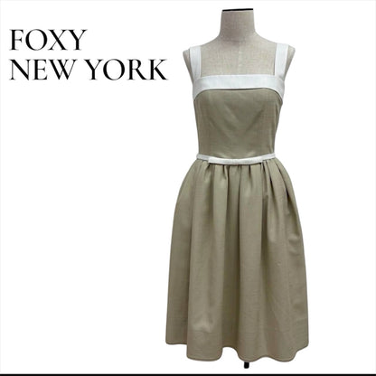 【RC2511-09】FOXEY NEW YORK ワンピース ピスタチオグリーン 38 レディース