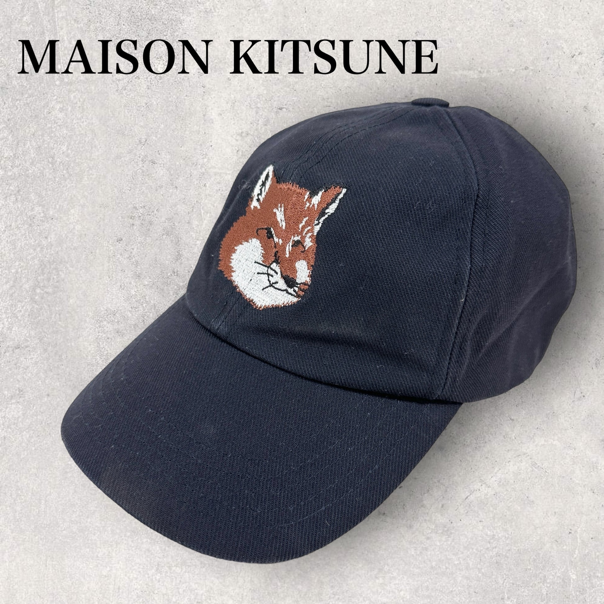 少々汚れあり】MAISON KITSUNE メゾンキツネ キャップ ユニセックス 