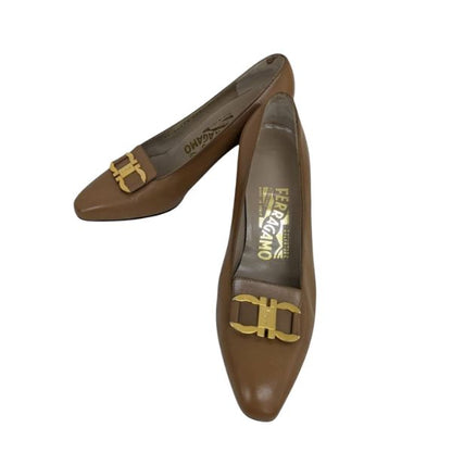 SalvatoreFerragamo パンプス 　ブラウン　22.5cm