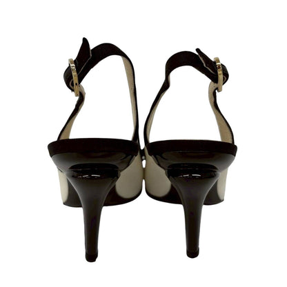 【2511-676-1】CHANEL パンプス　バイカラー　34 1/2 箱付き