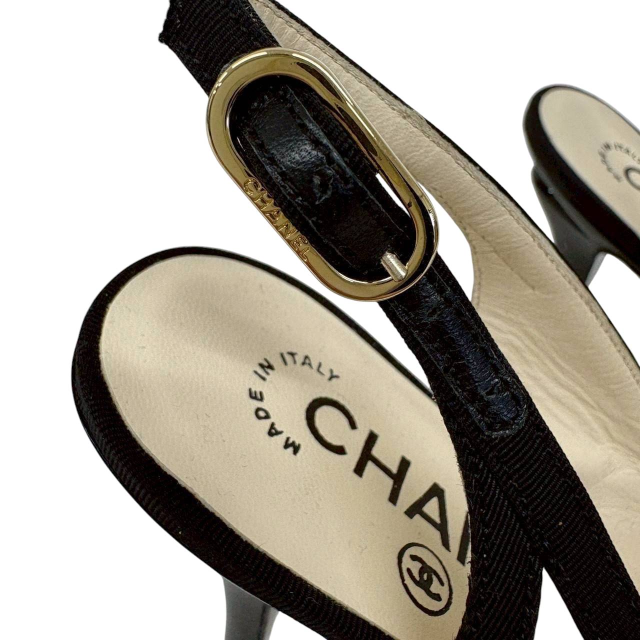 【2511-676-1】CHANEL パンプス　バイカラー　34 1/2 箱付き