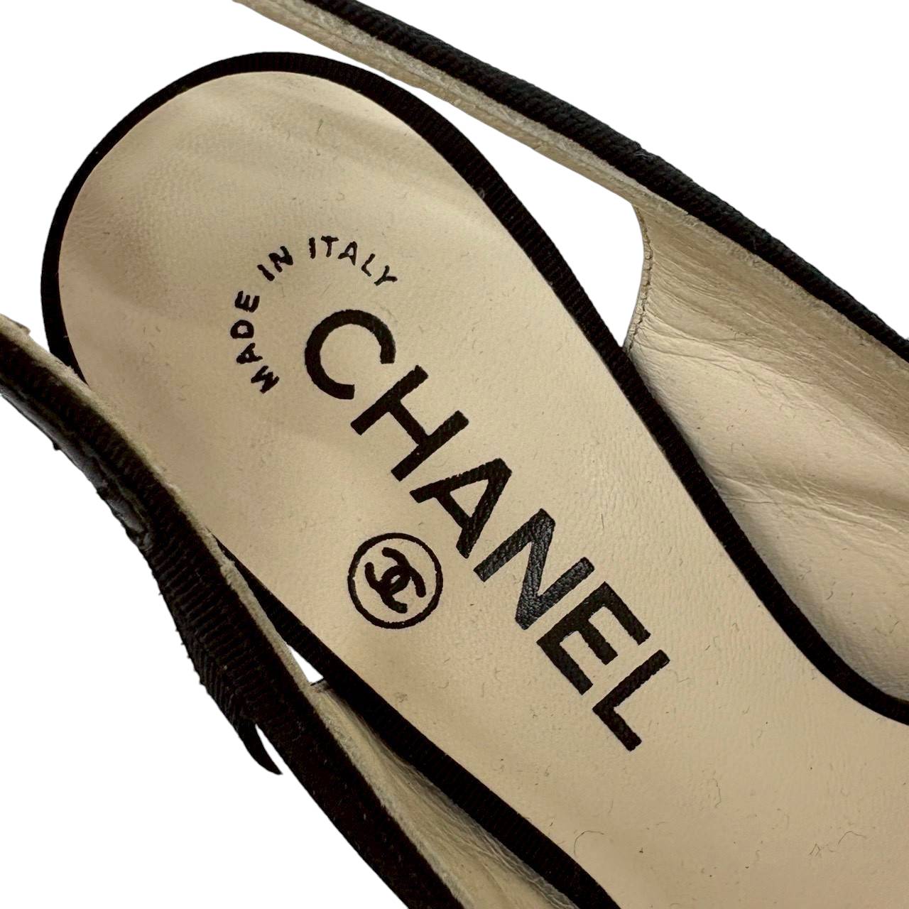 【2511-676-1】CHANEL パンプス　バイカラー　34 1/2 箱付き