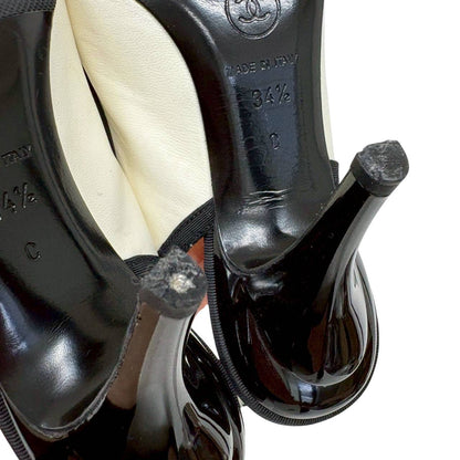 【2511-676-1】CHANEL パンプス　バイカラー　34 1/2 箱付き