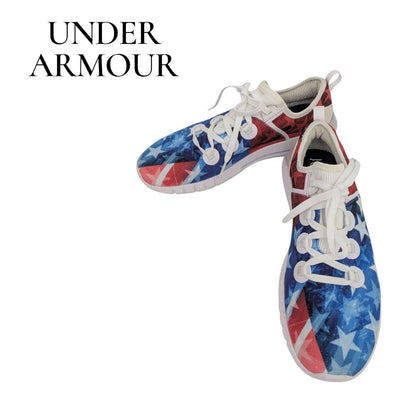 【RC2511-250】アンダーアーマー　ブルー星柄スニーカー　25cm