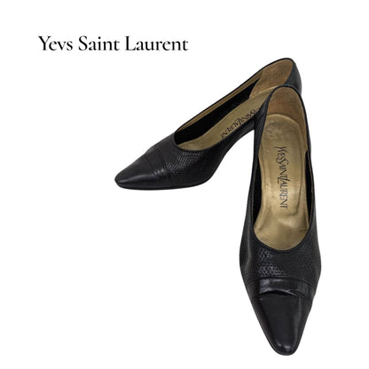 【RC2511-79】YVES SAN LAURENT パンプス　ブラック　36