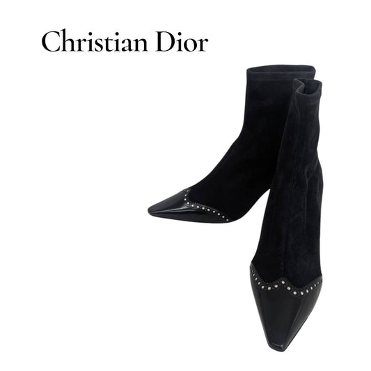 【RC2601-501】Christion Dior ブーツ　ブラック　38 1/2