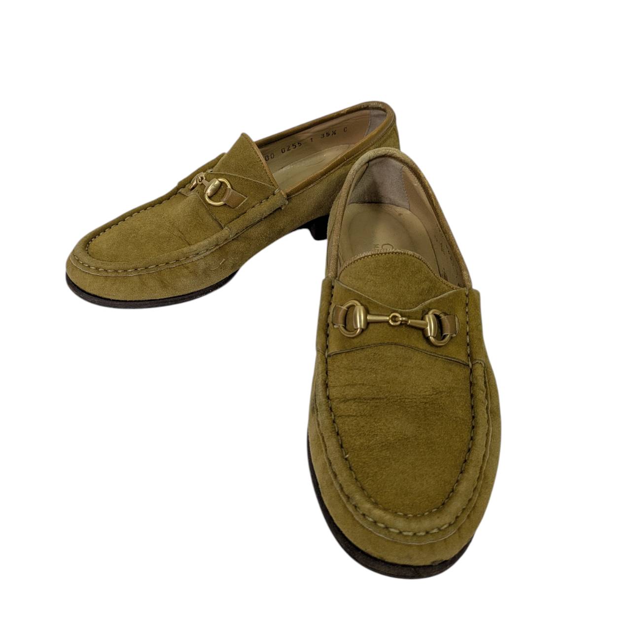 【RC2601-301】GUCCI　ローファー イエローベージュ 35 1/2