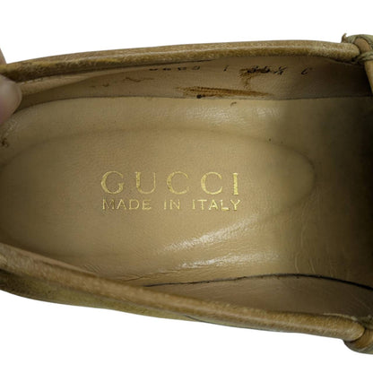 【RC2601-301】GUCCI　ローファー イエローベージュ 35 1/2