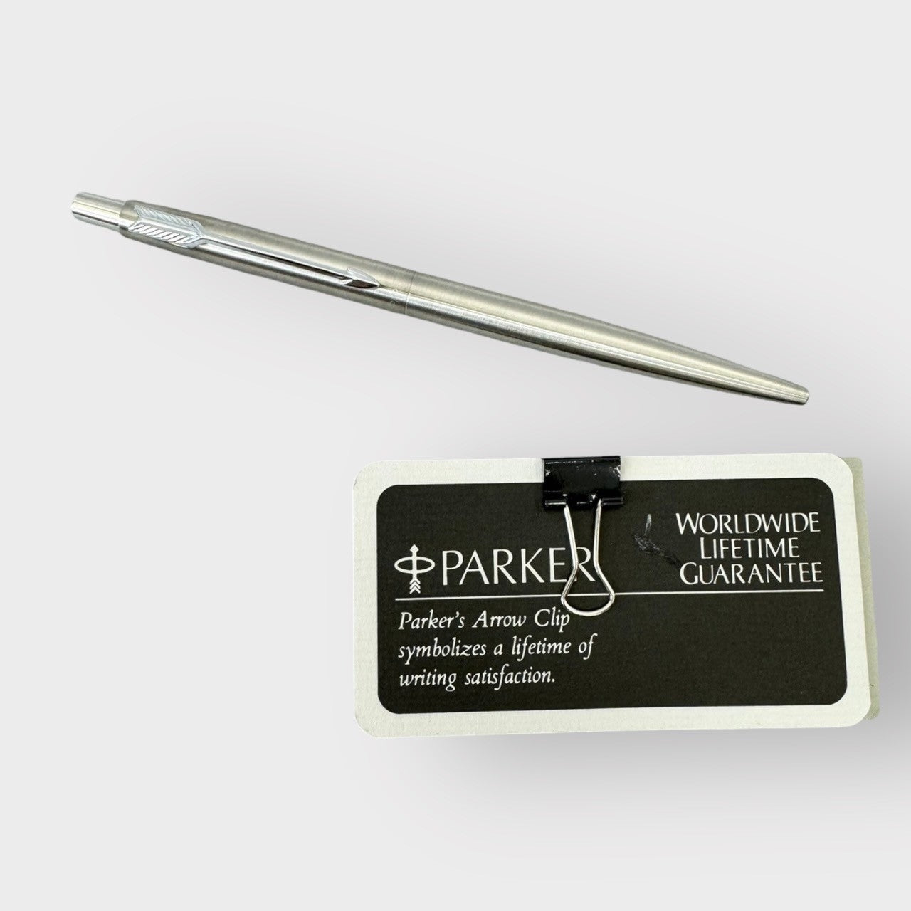 【少々汚れあり】Parker  パーカー Arrow Clip ボールペン シルバー