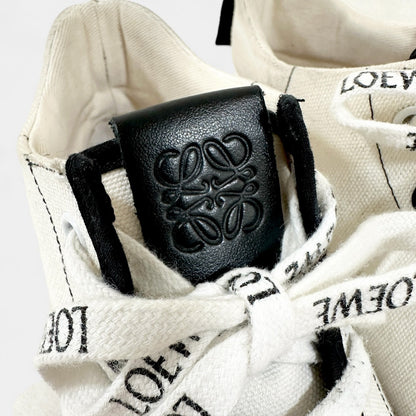 【やや汚れあり】LOEWE ロエベ ハイカットスニーカー 322009/38/ホワイト×ブラック