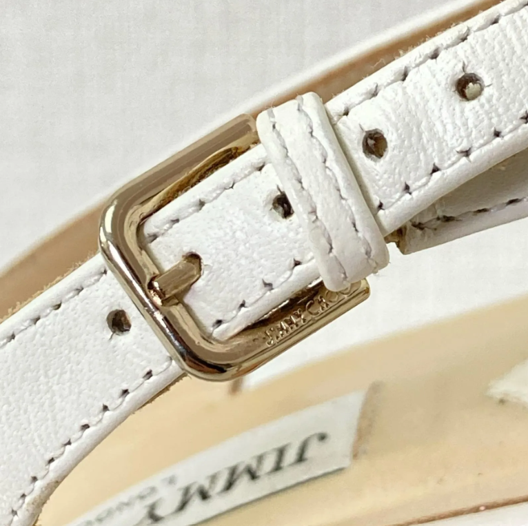 JIMMY CHOO(ジミーチュウ) サンダル ホワイト レディース　39 1/2
