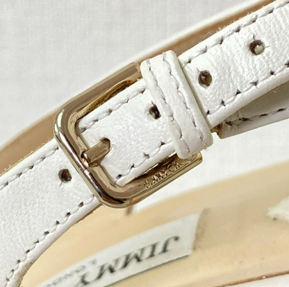 JIMMY CHOO(ジミーチュウ) サンダル ホワイト レディース　39 1/2