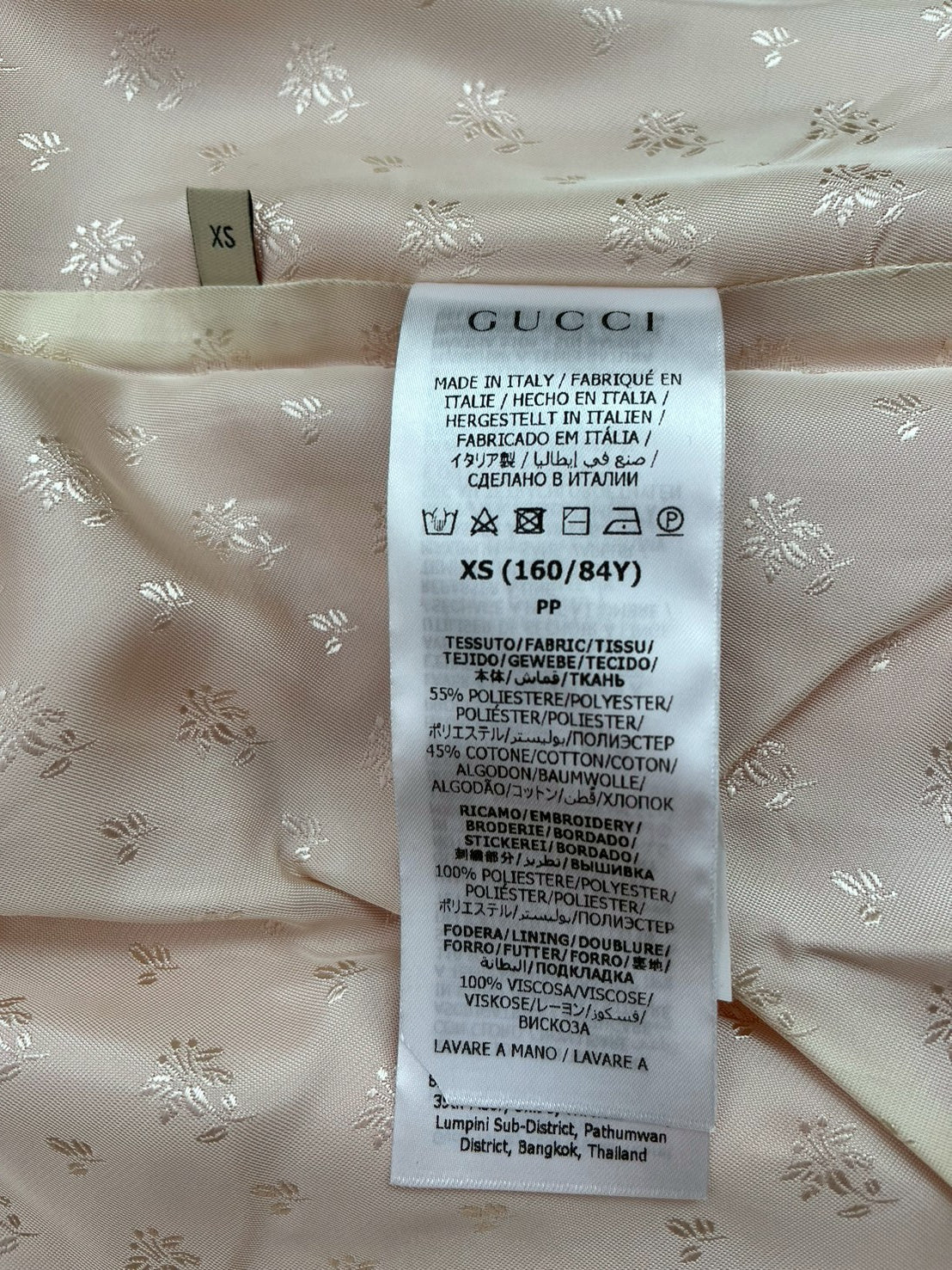 GUCCI ジャケット・ブルゾン 723531 XJE27 5887ツートーン ラビット 刺繍入り