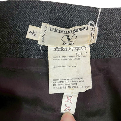 【RC2601-113】valentino garavani studio スカート　グレー 38