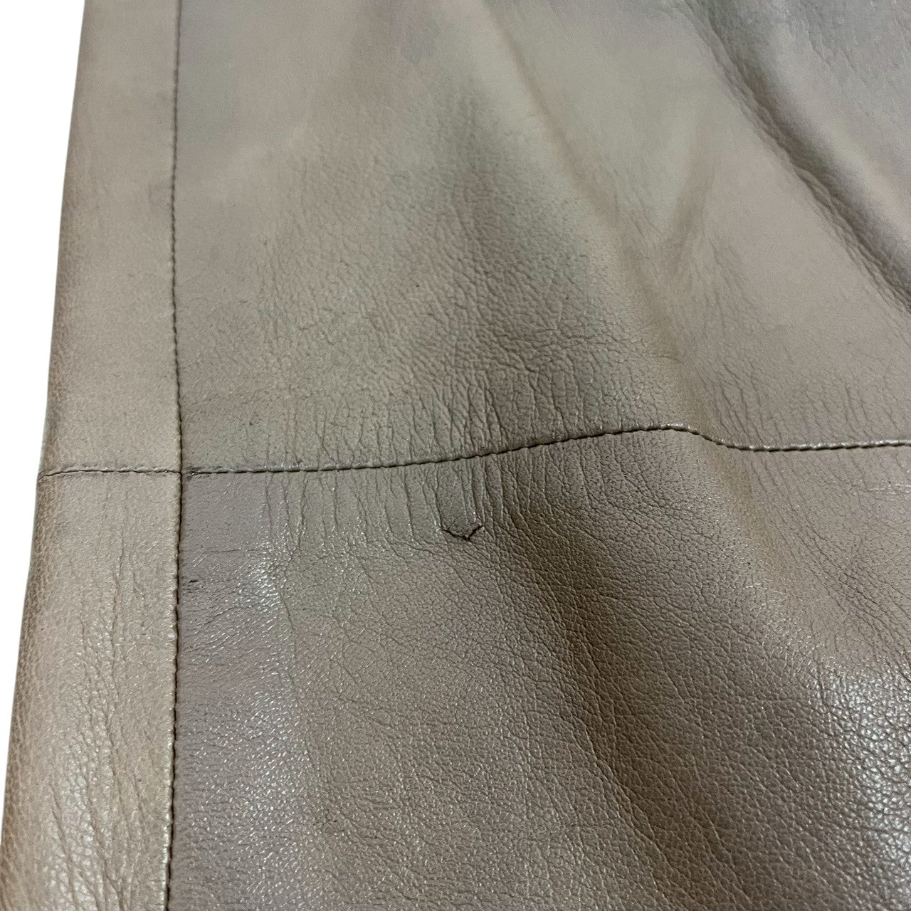 【RC2601-112】valentino Pelle ブラウン　革　スカート 38