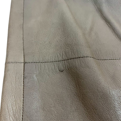 【RC2601-112】valentino Pelle ブラウン　革　スカート 38