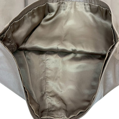 【RC2601-112】valentino Pelle ブラウン　革　スカート 38