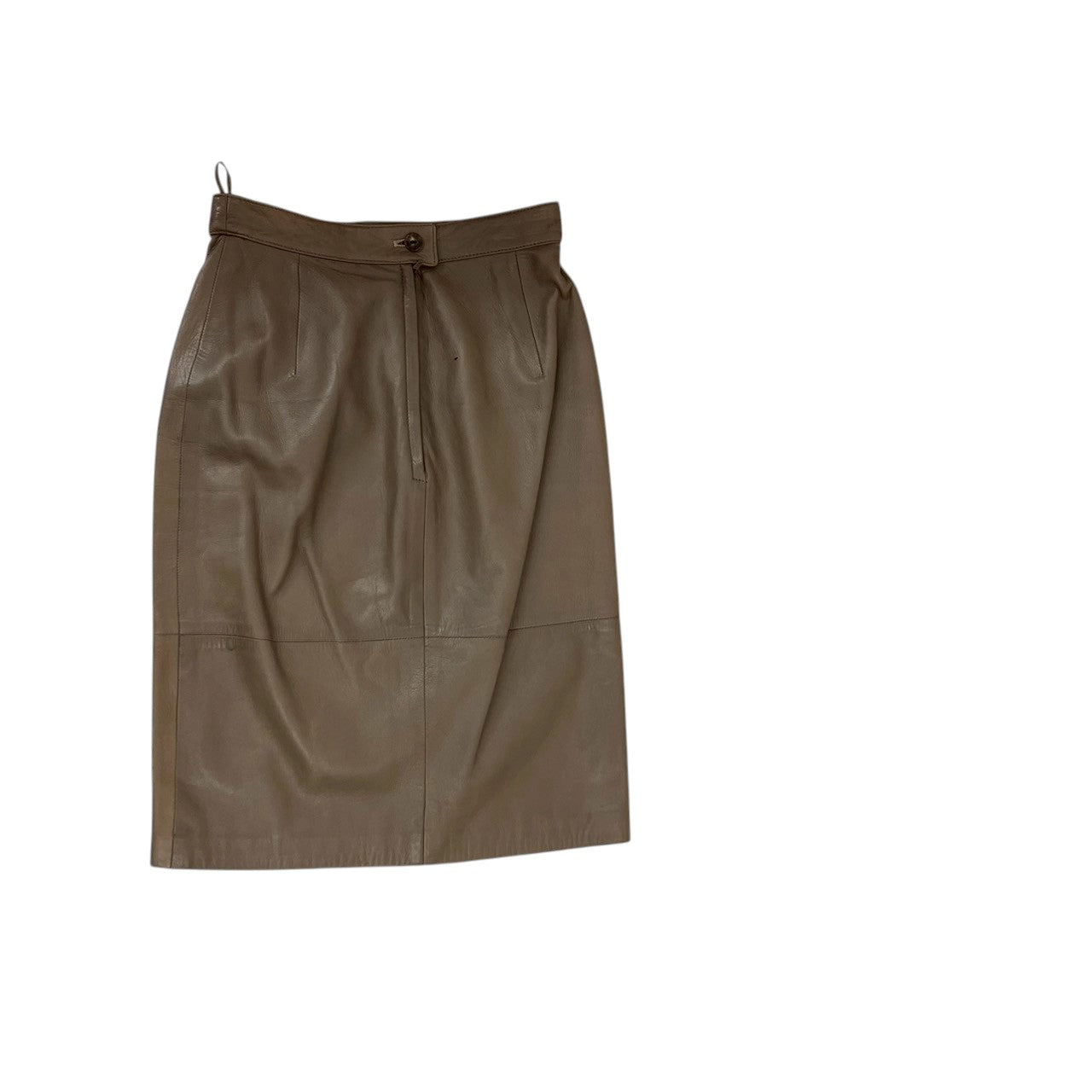 【RC2601-112】valentino Pelle ブラウン　革　スカート 38