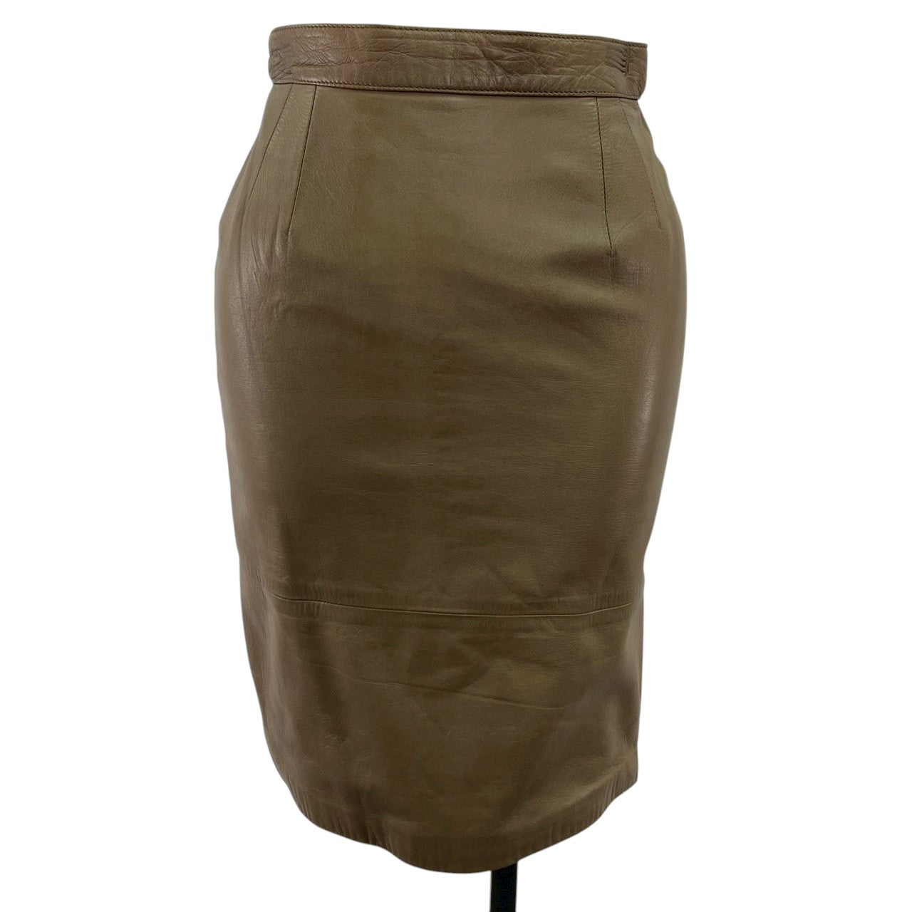 【RC2601-112】valentino Pelle ブラウン　革　スカート 38