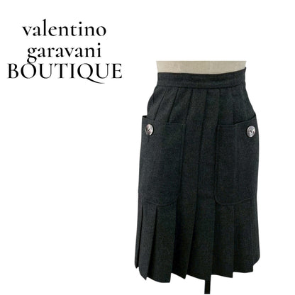 【RC2601-110】valentino garavani BOUTIQUE スカート　グレー　6