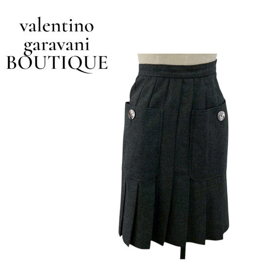 【RC2601-110】valentino garavani BOUTIQUE スカート　グレー　6